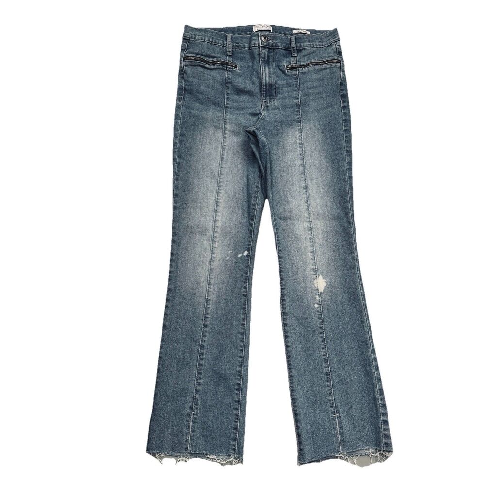 Sofia Vergara Aura High Rise Skinny Kick Boot Jeans 8 (30x27) Blue Stretch Women